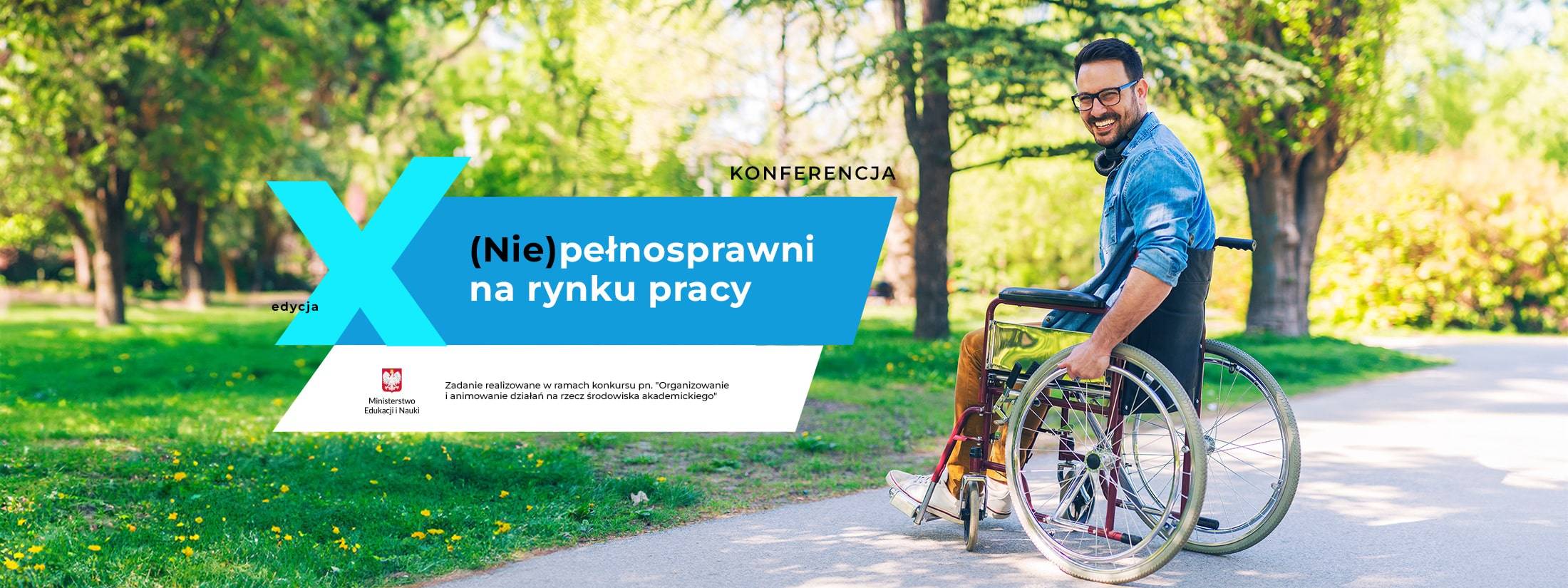 Baner reklamowy Konferencja Niepełnosprawni na rynku pracy